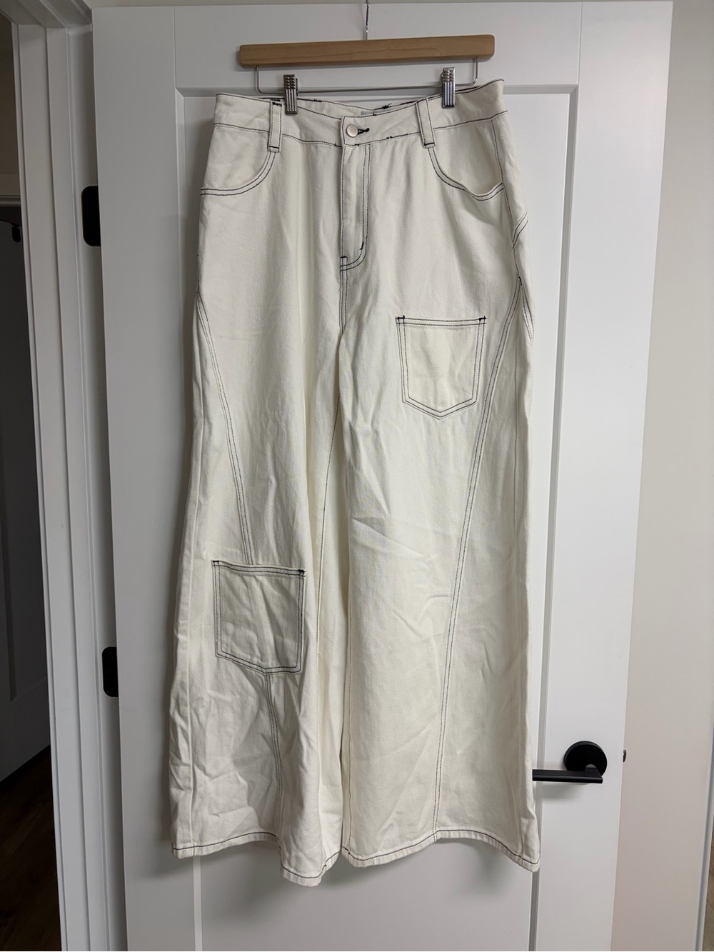 Fashion Nova Wide-Leg Carpenter Jeans